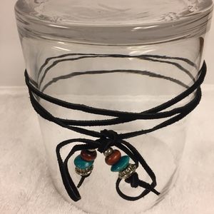 Wrap choker necklace